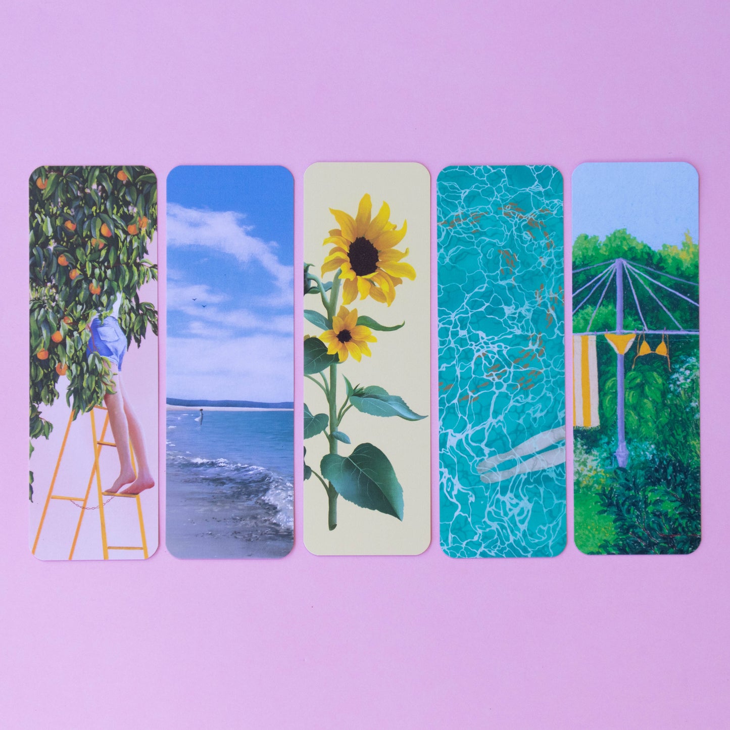bookmark 5 pack - summer daze