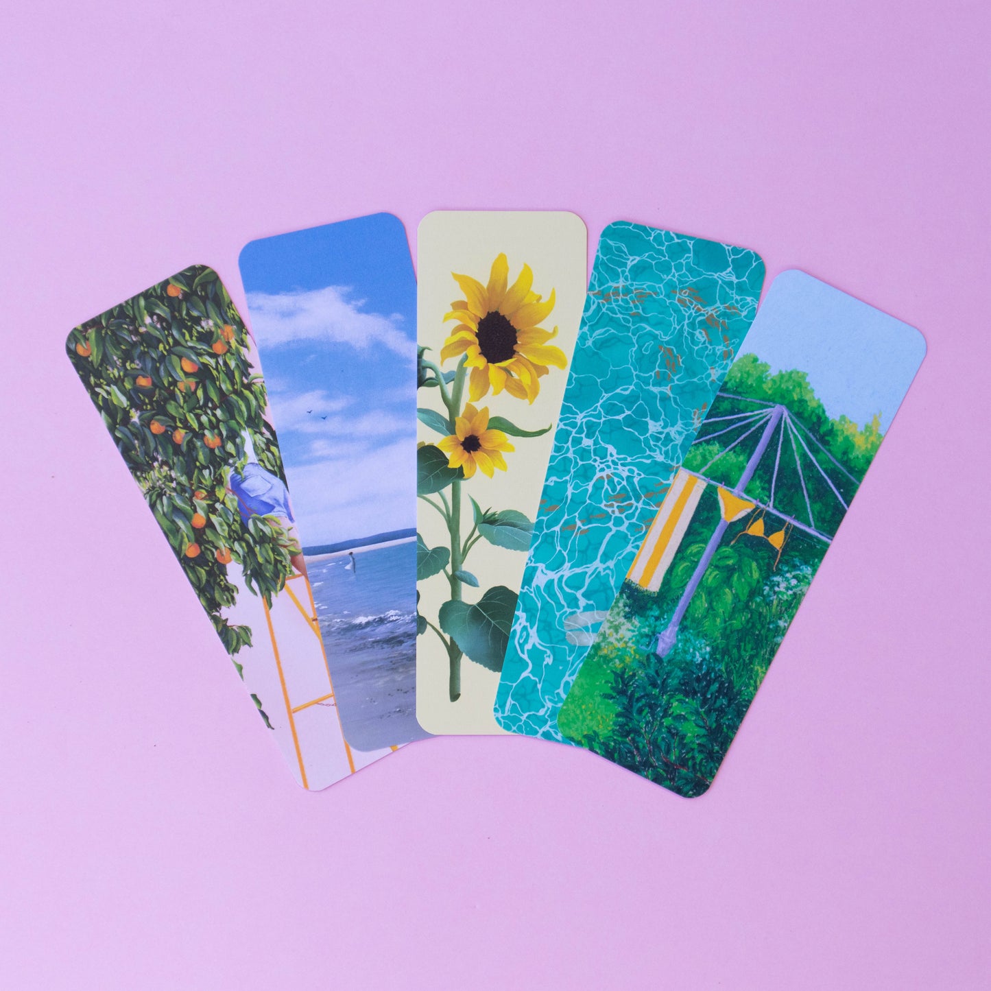 bookmark 5 pack - summer daze