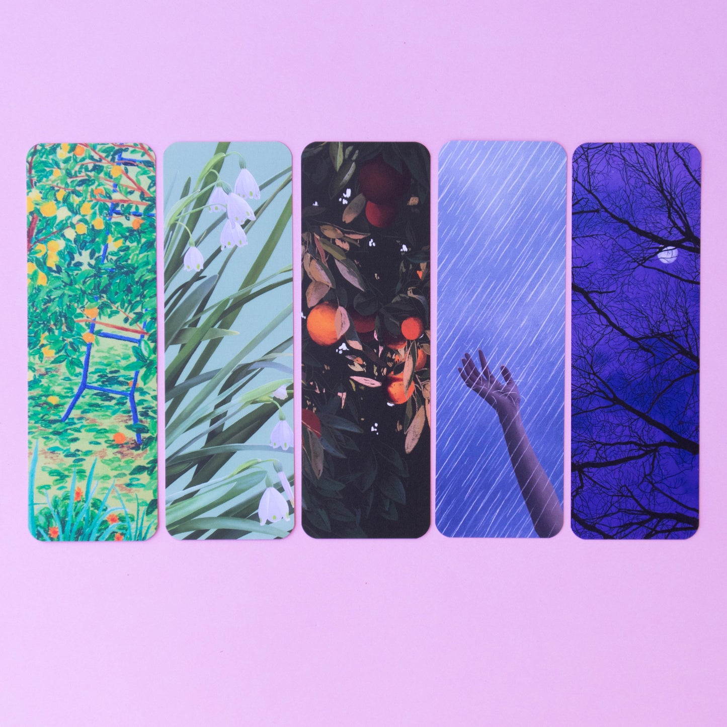 bookmark 5 pack - winter mood