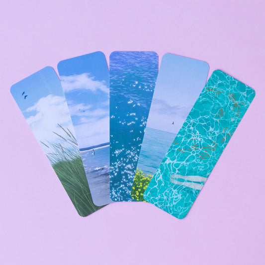 bookmark 5 pack - seaside