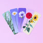 bookmark 5 pack - flower stems