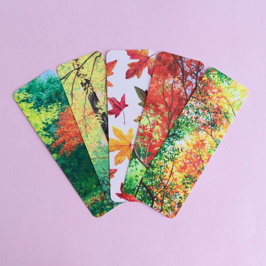 bookmark 5 pack - autumn colour