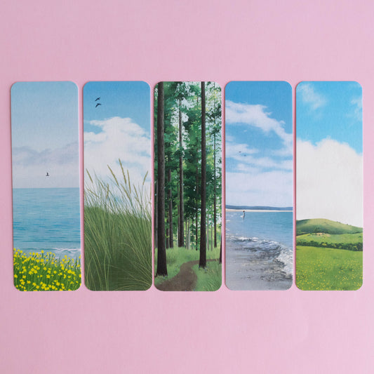 bookmark 5 pack - scenery