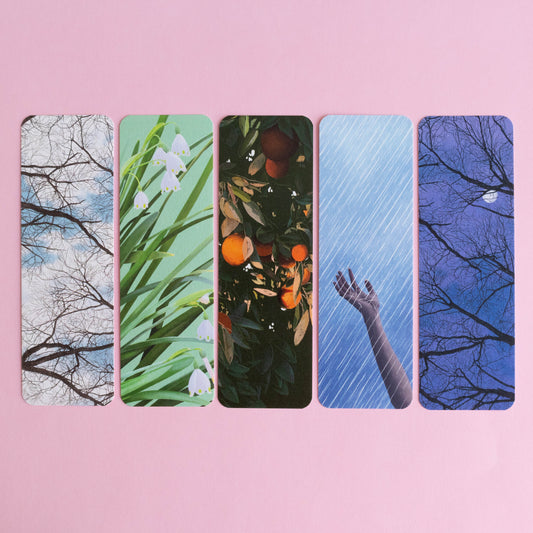 bookmark 5 pack - winter mood