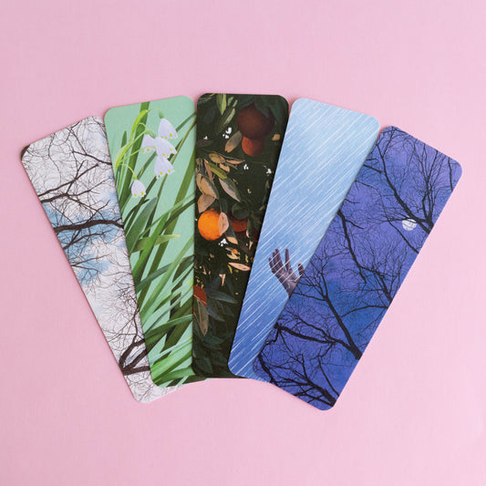 bookmark 5 pack - winter mood