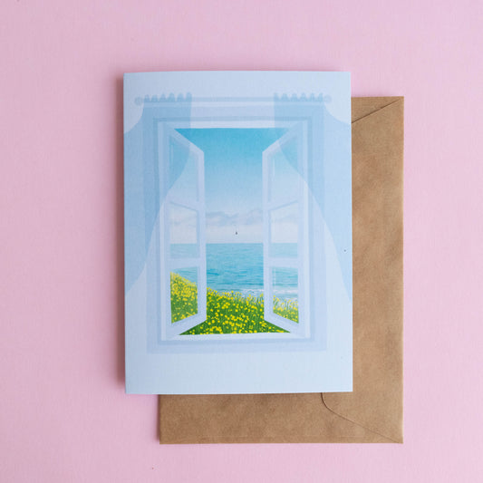 greeting card - room with a view