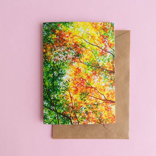 greeting card - the changing canopy