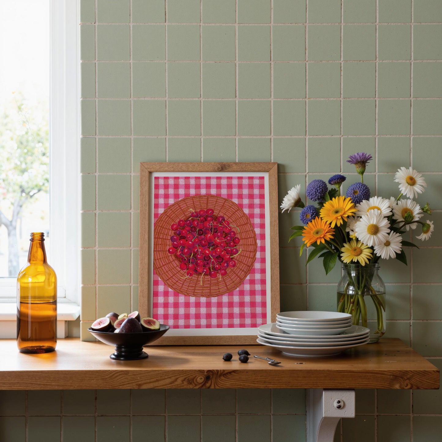 cherry harvest - art print