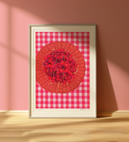 cherry harvest - art print