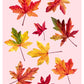 fallen leaves - art print