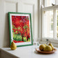 flaming foliage - art print