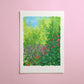 fleeting flower patch - art print