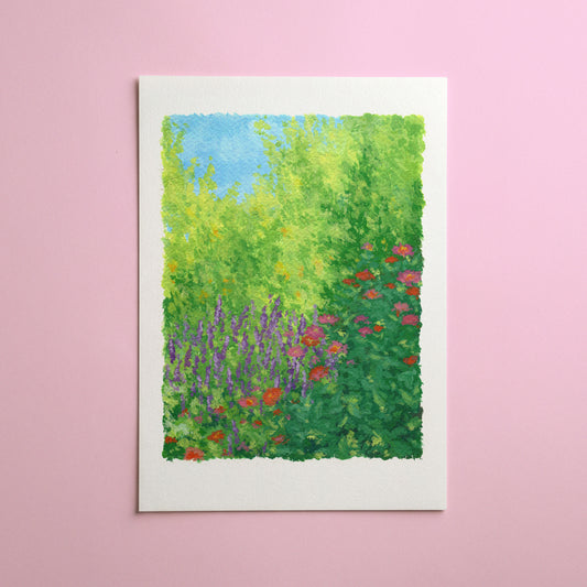 fleeting flower patch - art print