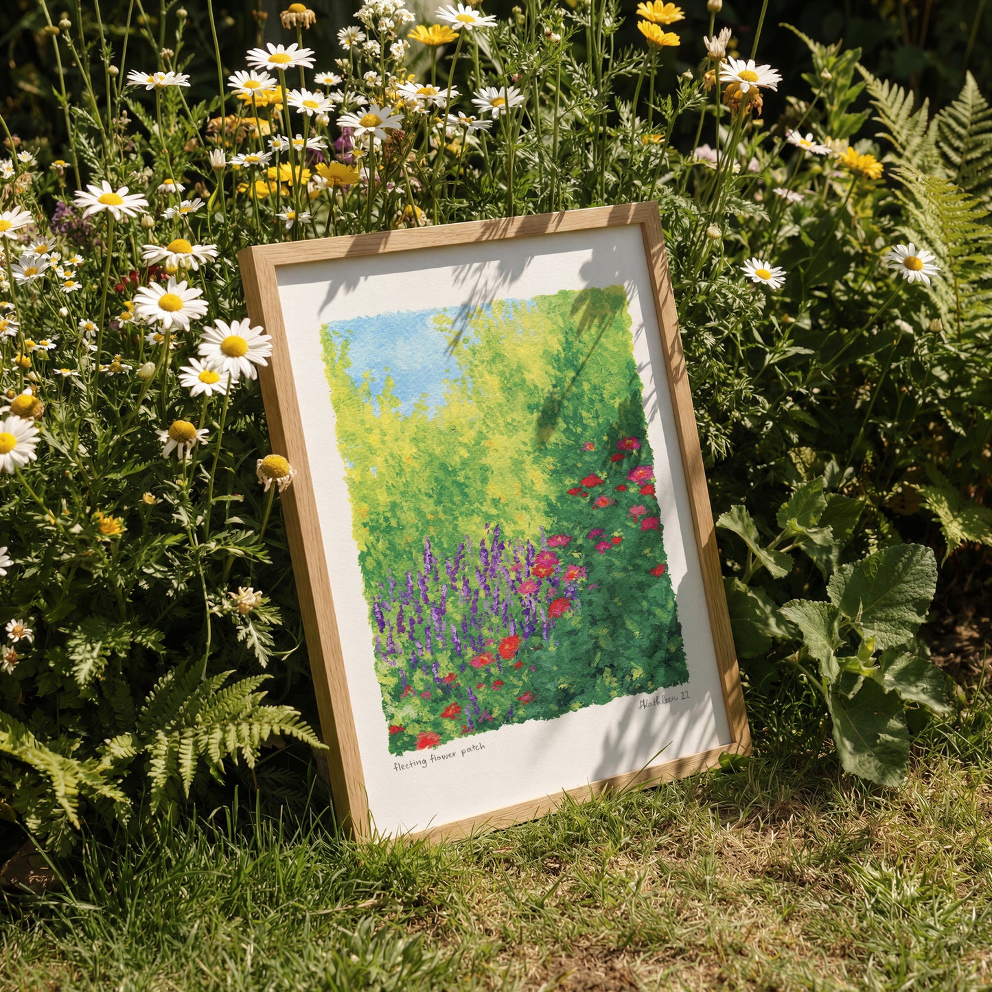 fleeting flower patch - art print