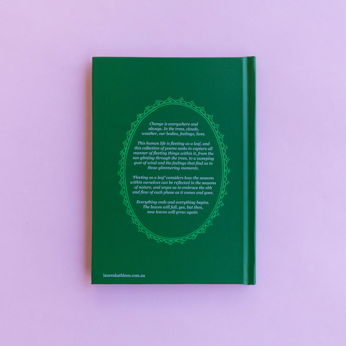 fleeting as a leaf - poetry book