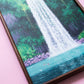 beneath the falls - framed original painting