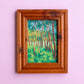 sunlight through the forest - framed original