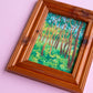 sunlight through the forest - framed original