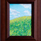 wildflowers on the hill - framed original