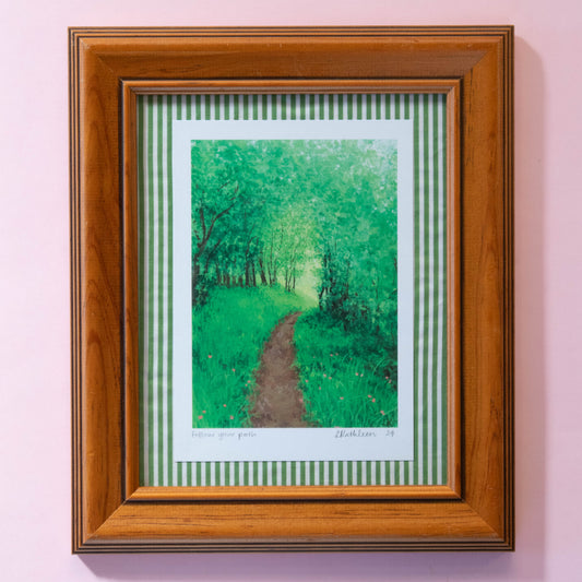 follow your path - framed art print