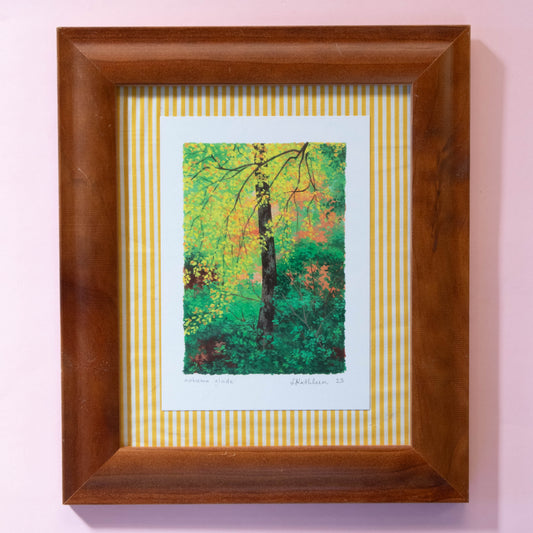 autumn glade - framed art print