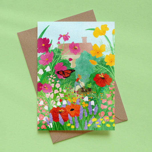 greeting card - gardener