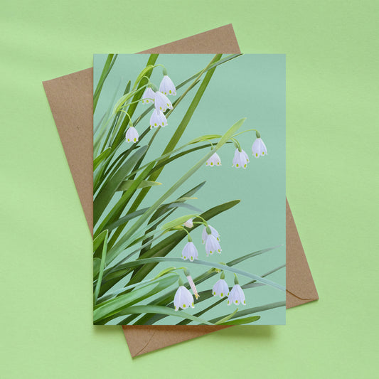 greeting card - garden snowflakes