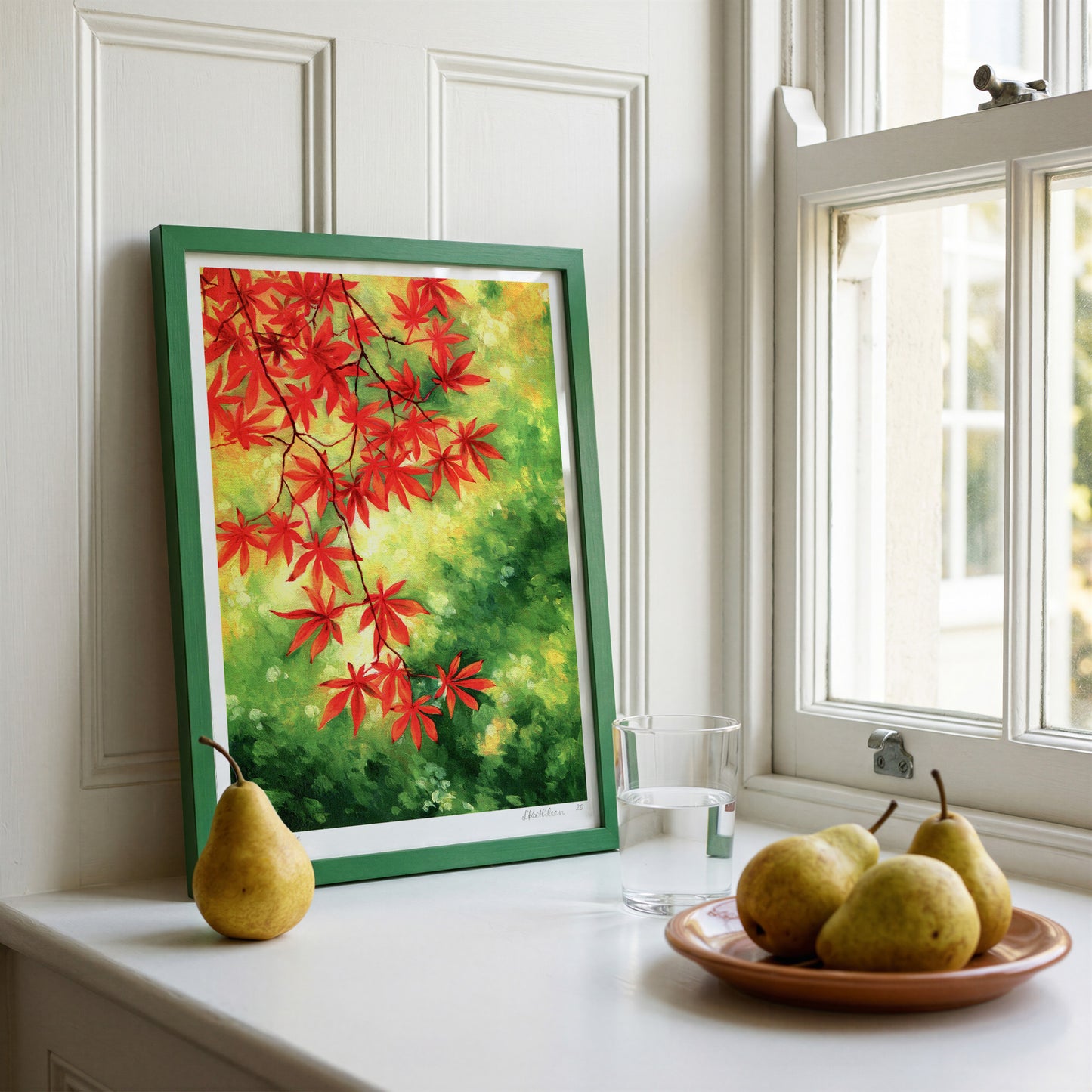 glowing maple - art print