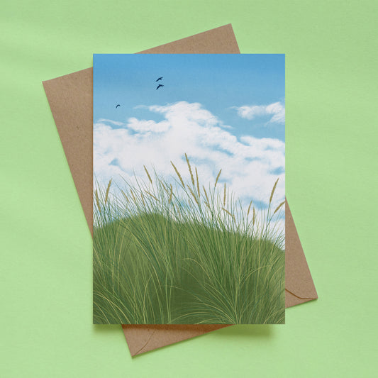 greeting card - grassy dunes