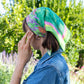square satin scarf - fleeting flower patch