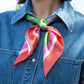 square satin scarf - the gardener