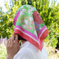square satin scarf - the gardener