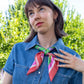 square satin scarf - the gardener