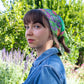 square satin scarf - fleeting flower patch