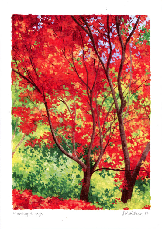 bright autumn colour II - art print duo