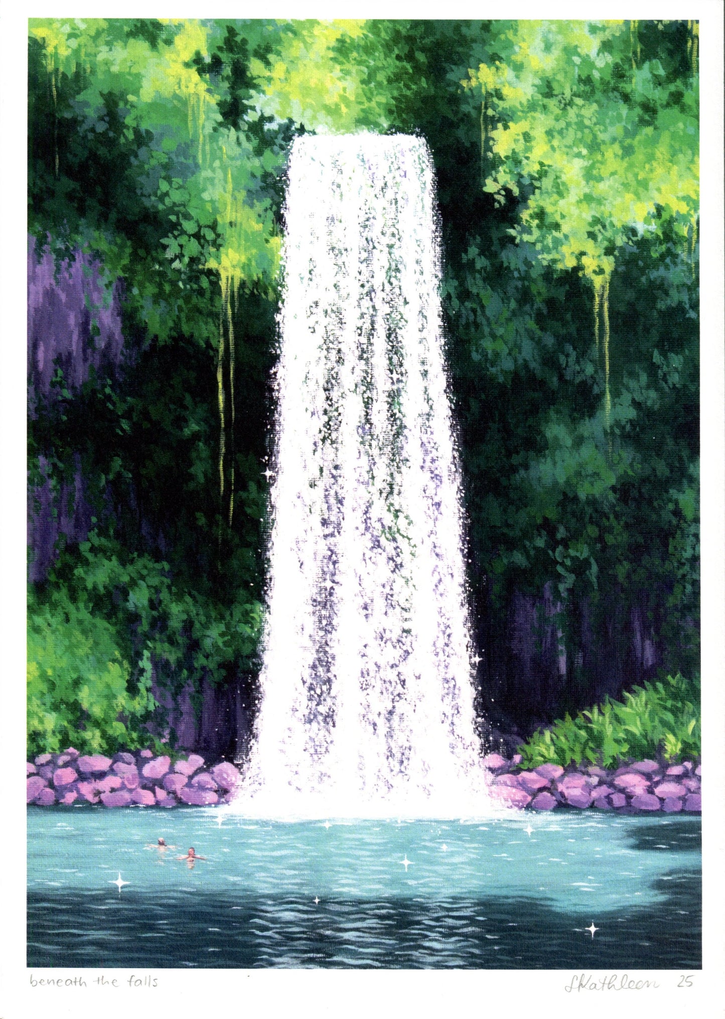 beneath the falls - art print