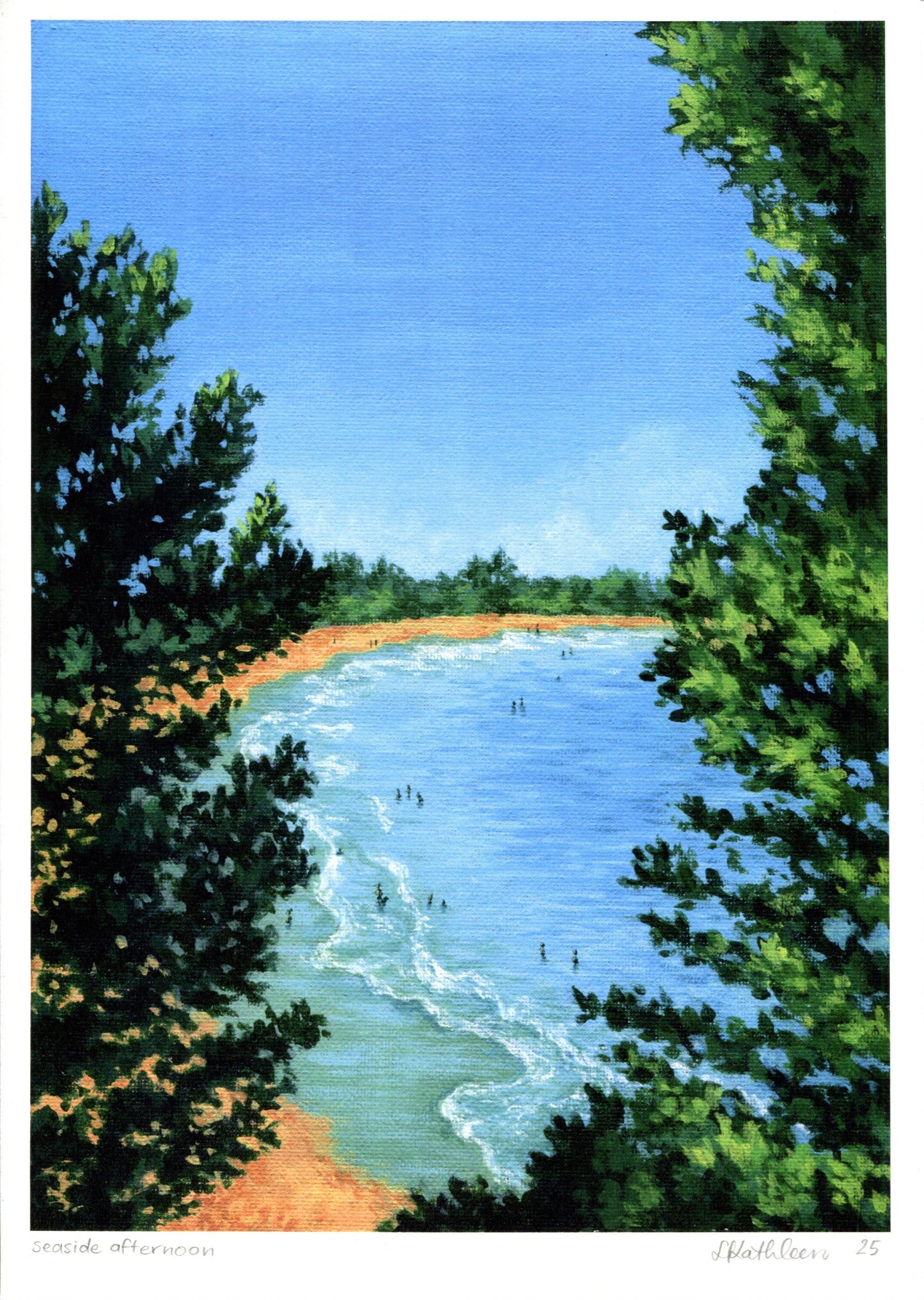 seaside afternoon - art print