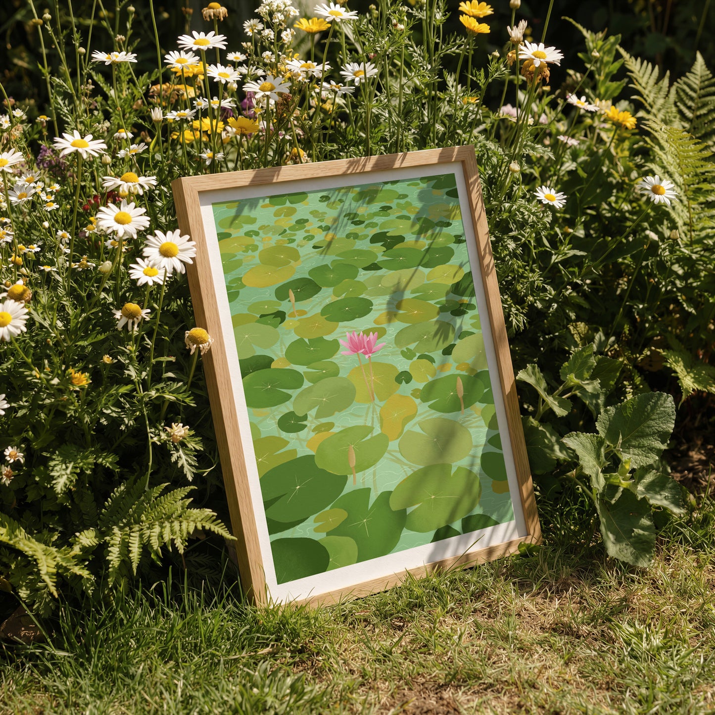 so the lily blooms - art print