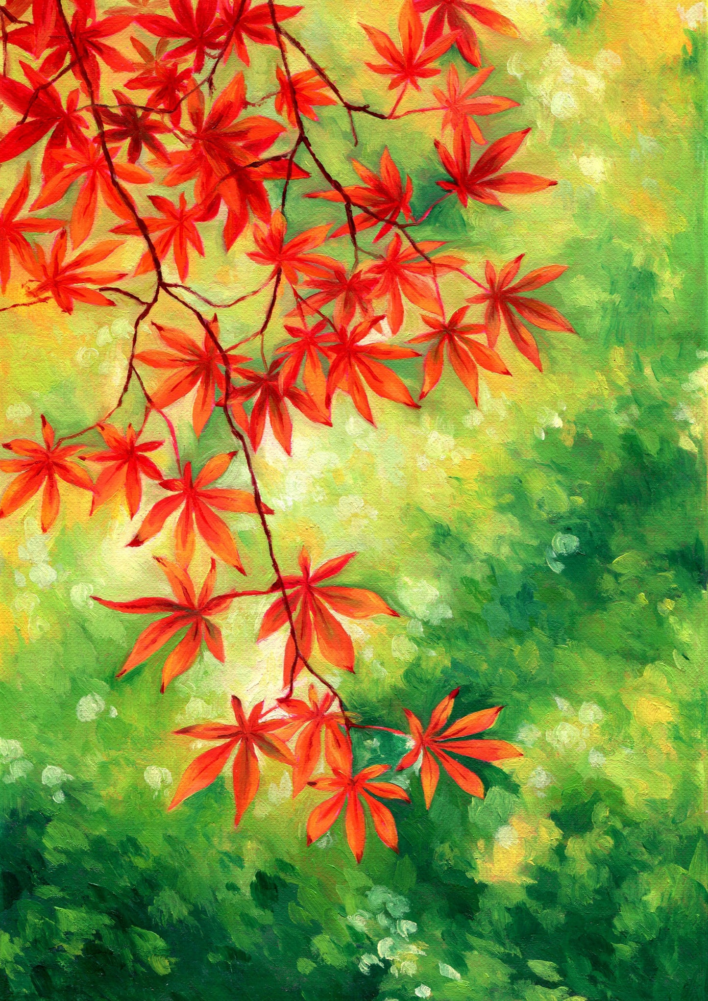 glowing maple - art print