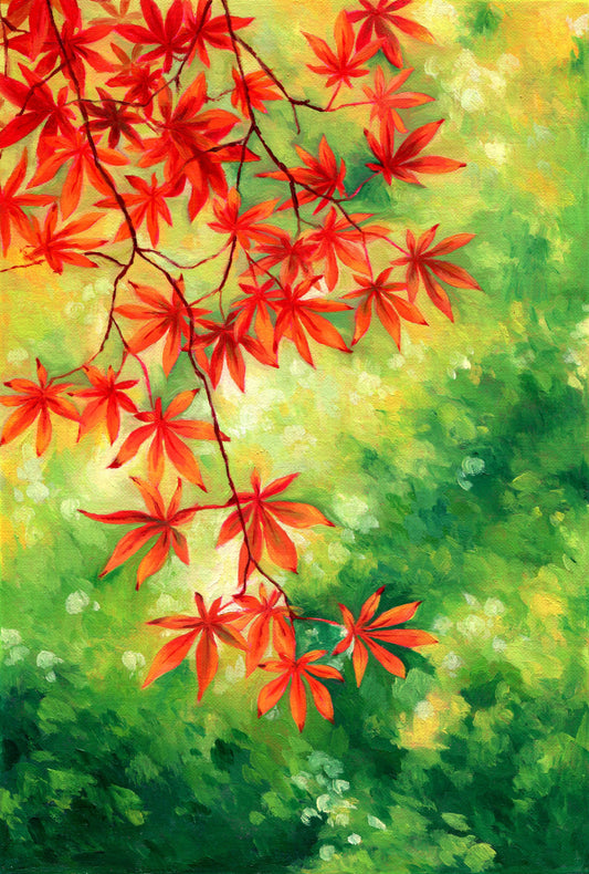 glowing maple - art print