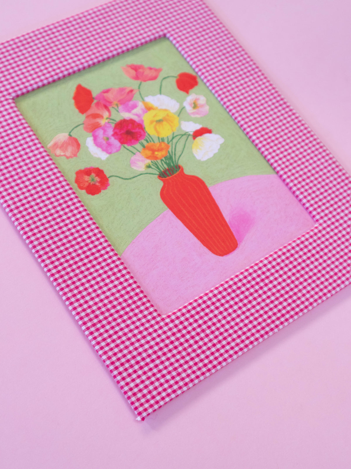 burst of colour - fabric matted art print
