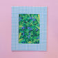 an abundance of blueberries - fabric matted art print