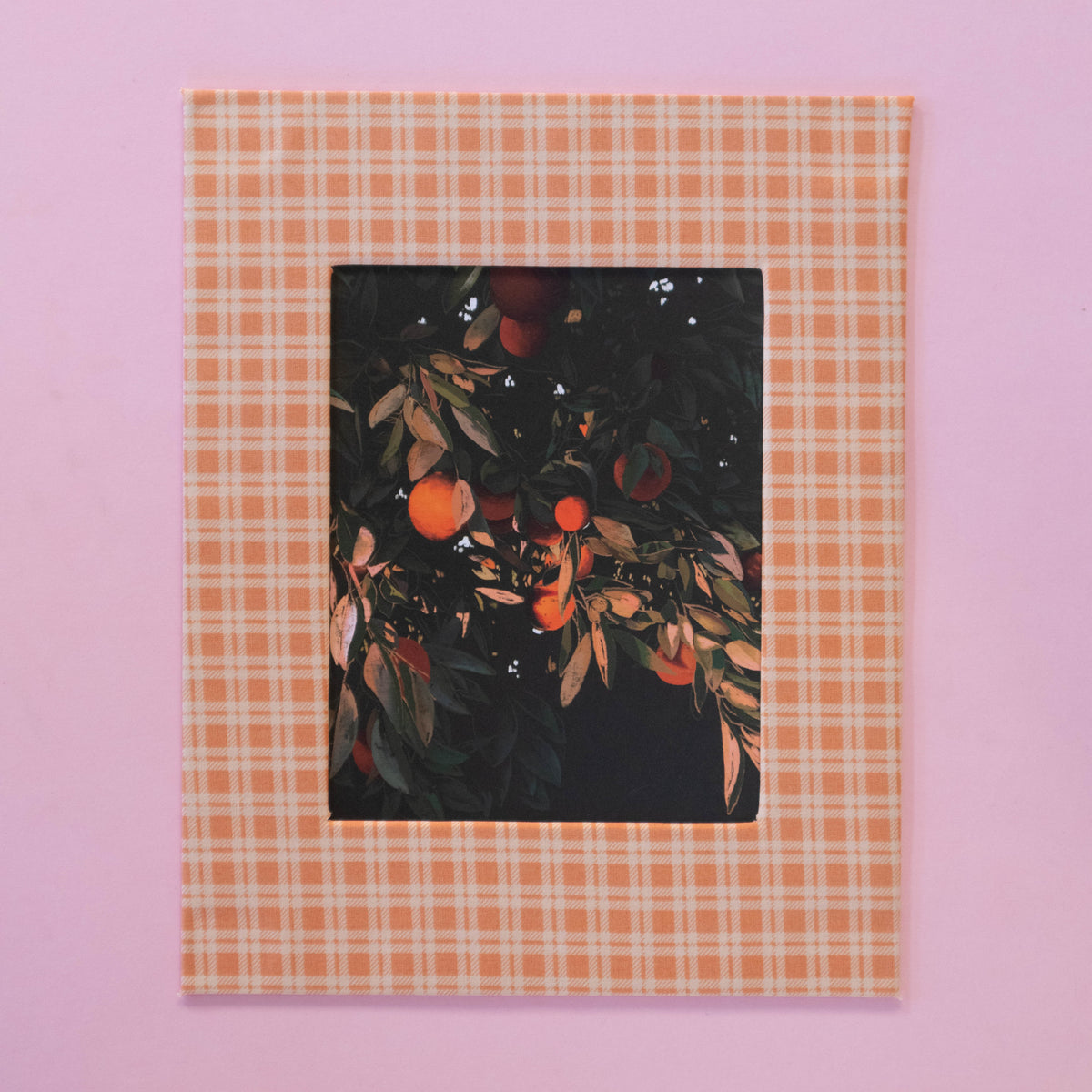 tangelo tree - fabric matted art print