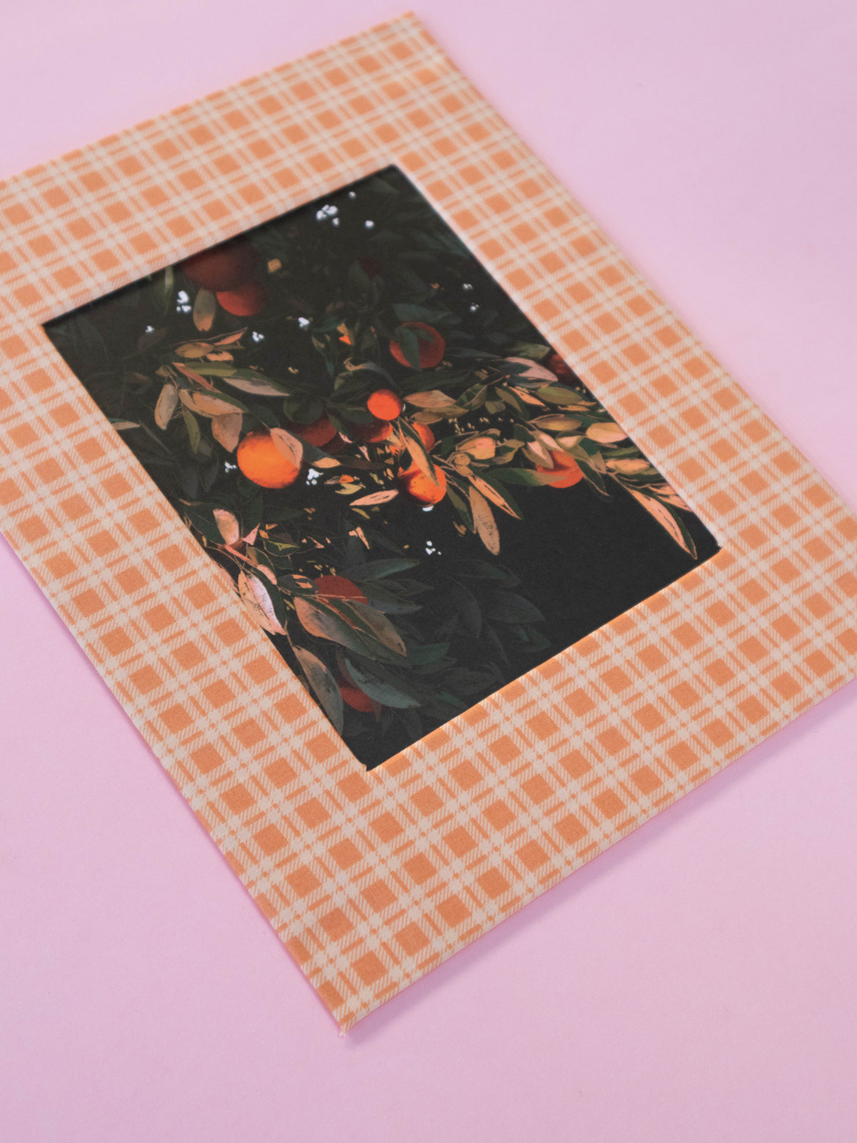 tangelo tree - fabric matted art print