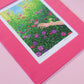 picking posies - fabric matted art print