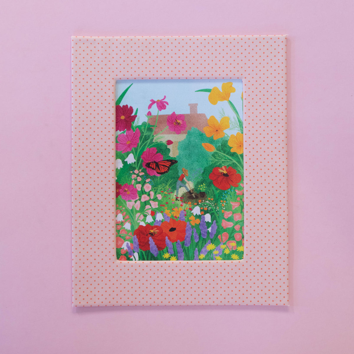 the gardener - fabric matted art print