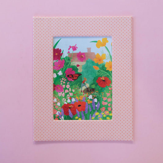 the gardener - fabric matted art print