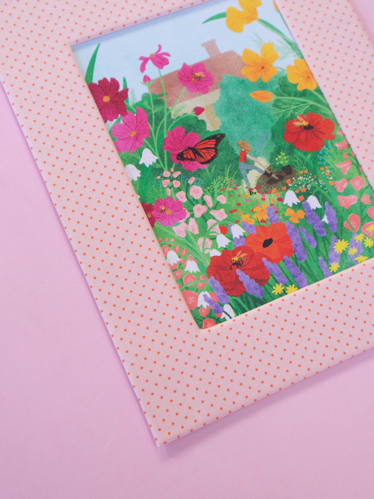 the gardener - fabric matted art print