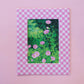 summer cosmos - fabric matted art print