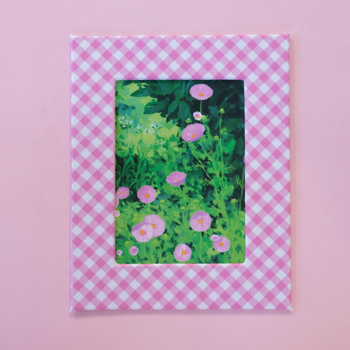 summer cosmos - fabric matted art print